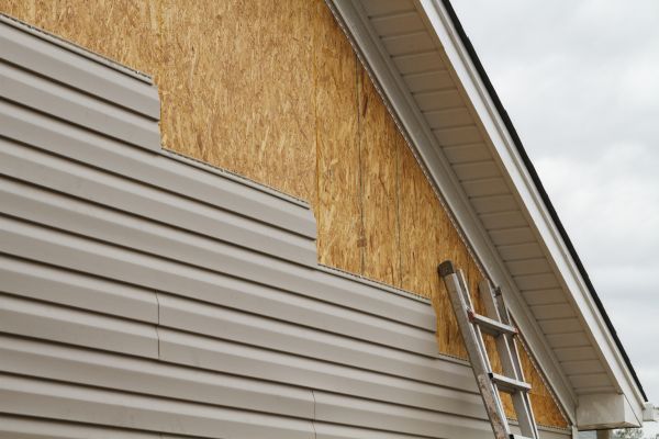 Grey Vinyl Siding Installation in Kenosha
